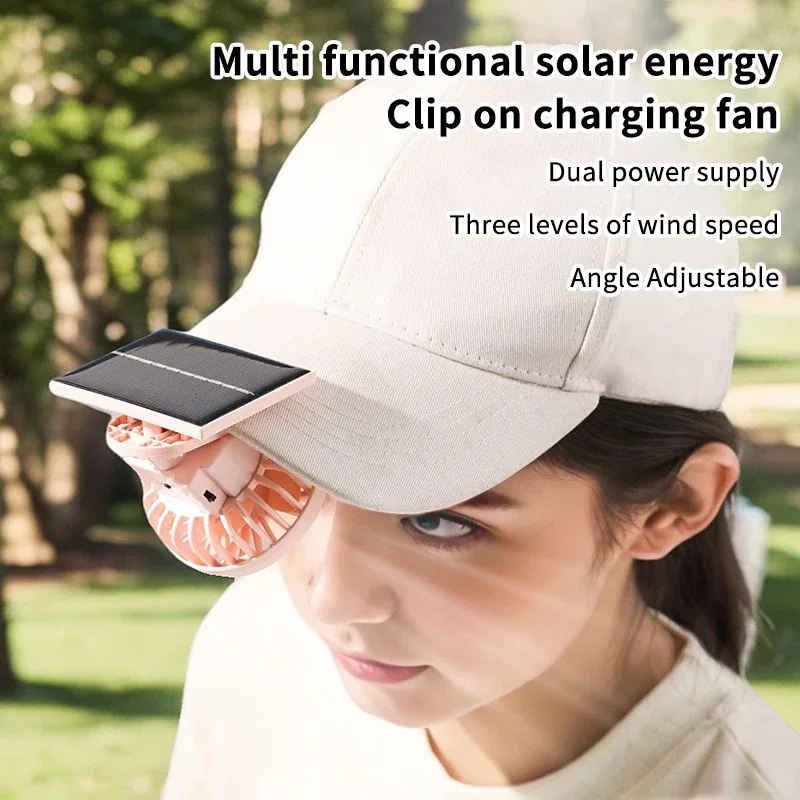 Renewable Energy Fan - 태양광 클립형 선풍기 USB 충전식 3단