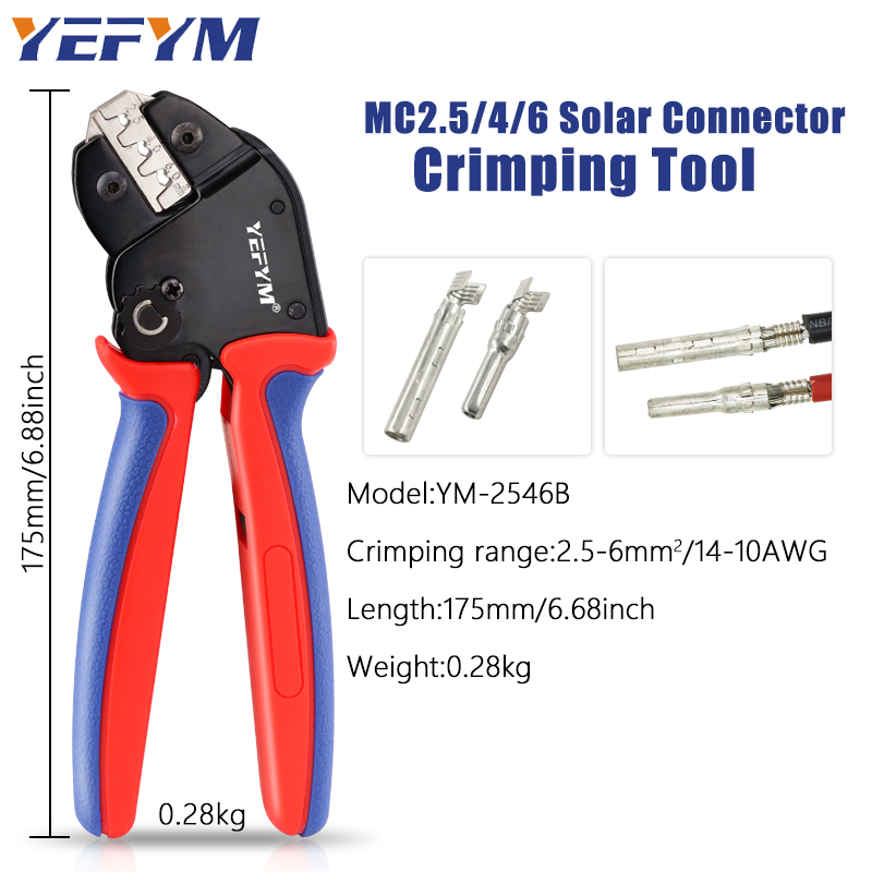 Mc4 Crimping Tool - 태양광 크림퍼 도구 YM-2546B, MC2.5/4/6mm ²