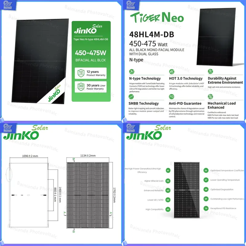 Jinko Solar Panel N-Type - 징코 30년 보증 N형 단결정 태양광