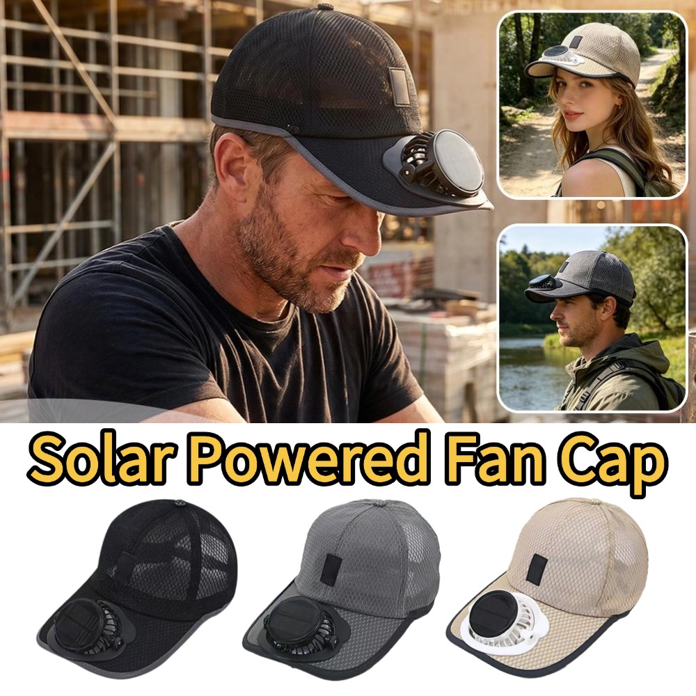 유니섹스 태양열 팬 캡 낚시 모자 여름 여행 야외 스포 - Renewable Energy Fan 리뷰 및 가격