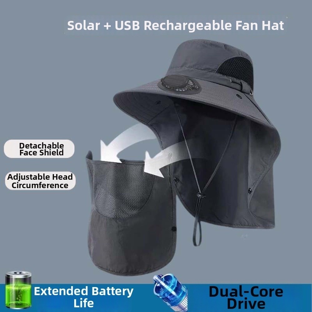 2026년형 신형 태양광 충전식 팬 모자, 얼굴 가리개 - Renewable Energy Fan 리뷰 및 가격