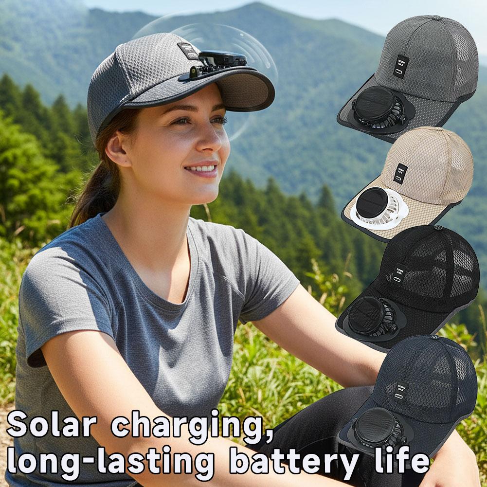 태양광 팬 모자 USB 충전식 자외선 차단 캡 쿨링 이 - Renewable Energy Fan 리뷰 및 가격