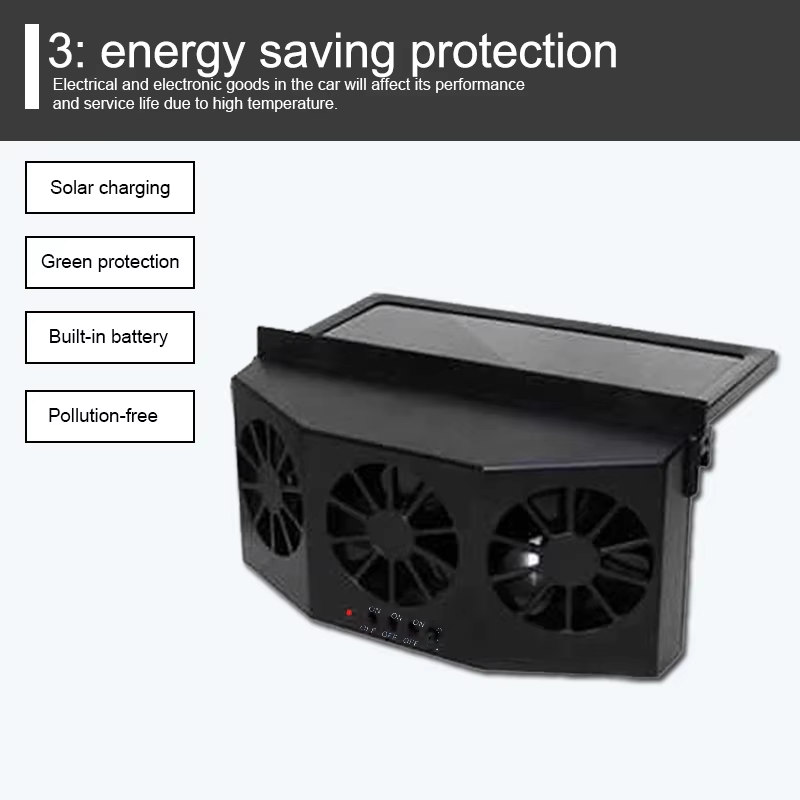 대형 풍력 전압 자동차 팬 충전식 2.4V 블랙 3헤드 - Renewable Energy Fan 리뷰 및 가격