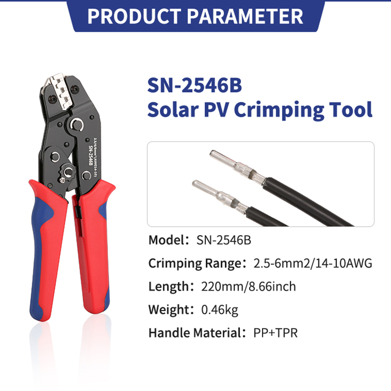 SN-2546B 태양 광 발전 커넥터 플라이어 압착 도 - Mc4 Crimping Tool 리뷰 및 가격